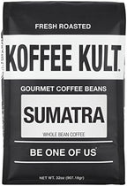 Koffee Kult Sumatra Coffee Beans Dark Roast - Indonesian Fresh Roasted Coffee Beans(Whole Bean, 32oz)