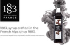 1883 Brownie Syrup for Drinks, Made in France, 1 Liter Glass Bottle
