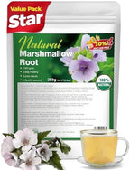 Premium Marshmallow Root Herb (8.8 oz / 250g) - High Mucilage Cut & Sifted Loose Leaf - Supports Digestive Wellness & Throat Comfort - Non-GMO & Non-Irradiated Value Pack