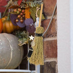 Gadpiparty Mini Broom Ornament 1pc Broom Pendant Crystal The Witch Car Miniature Broom Decor