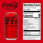 Coke Zero Sugar Cola Soda, 12 oz, 24 Pack (Package May Vary)