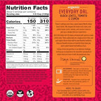 Maya Kaimal Foods - Organic Indian Everyday Dal - Black Lentil 10oz - Fully Cooked with Tomato and Cumin - Vegan - Microwavable - Ready to Eat Meals - Pack of 6