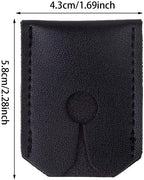 2 Pack Safety Razor Cover Head Blades Protective Case PU Leather Sleeve Storage Sheath Travel Carrying Protector for King C. Gillette Merkur VIKINGS Double Edge Safety Razors with Long Handle