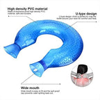 Hot Water Bottle, U Shaped PVC Explosion-Proof Hot Water Bottle Heating Pads Neck Shoulder Hand Warmer Heat Pack Hot Cold Therapy Pain Relief Neck Relaxing Warming Heating Wrap Pillow Hot Water Bag