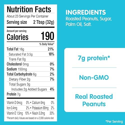 SKIPPY Natural Peanut Butter Creamy Spread, 26.5 oz Jar