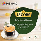 Tassimo Jacobs Caffè Crema Classico, Coffee with fine Cream, 5-Pack, 5 x 16 T-Discs