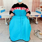 Wheelchair Blanket for Legs/feet, Fleece Lined Waterproof Cosy Wheelchair Blanket Cover, Wheelchair Blanket for Elderly with Zipper and Villus, Keep Your Lower Body and Legs Warm