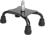 ZJchao Support Cane Tip, Stainless Steel Walking Cane Quad Foot Slip, Walking Stick Base, Prevention Stable Support Four Point Support Base Solid Construction with LED Light, ZJchaom8ghugiwnq