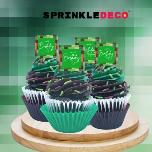 Jungle Camoflage Edible Gaming Woodlands Confetti Sprinkles Cake Cookie Cupcake IceCream Donut Quins - 6oz Bag