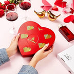 On Occasion Heart Chocolate Gift Box – Assorted Luxury Milk Chocolates in Red Tin – Gourmet Kosher Easter Candy for Him & Her – Easter Chocolate Gift Basket for Family & Friends (50 Count)