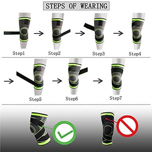 ASOONYUM Knee Sleeve,Compression Fit Support -for Joint Pain and Arthritis Relief, Improved Circulation Compression - Wear Anywhere - Single