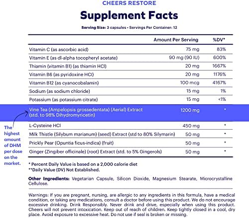 Cheers Liver Combo | Restore + Protect | Support Your Liver & Feel Better After Drinking | DHM, L-Cysteine, Milk Thistle, Prickly Pear, B-Vitamins | 12 Doses Restore, 30 Doses Protect | Supplements