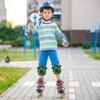Kids Protective Gear Set - Soft Knee Pad Elbow Pad,for Skiing Skating Snowboard | for Winter Sport Skiing Skating