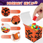 HOWAF Halloween Advent Countdown Candy Boxes Castle Countdown Calendar Decorations Treat Boxes Holiday CountDown to 31 Days Halloween Goodie Boxes Halloween Countdown Calendar for Halloween Party