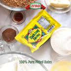 Ziyad Pure Date Paste, No Added Sugar, Ideal For Baking, Pantry, Spread, High Fiber, No Fat, No Preservatives, 13oz (Pack of 2)