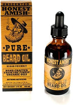Honest Amish - Pure Beard Oil - 2 Ounce - Fragrance Free