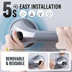 TAILI Shower Grab Bar 2 Pack 16 Inch Suction Grab Bars for Bathtubs & Showers, Heavy Duty Shower Handle Removable Shower Handrails for Elderly and Seniors, No Drilling Waterproof, Silver