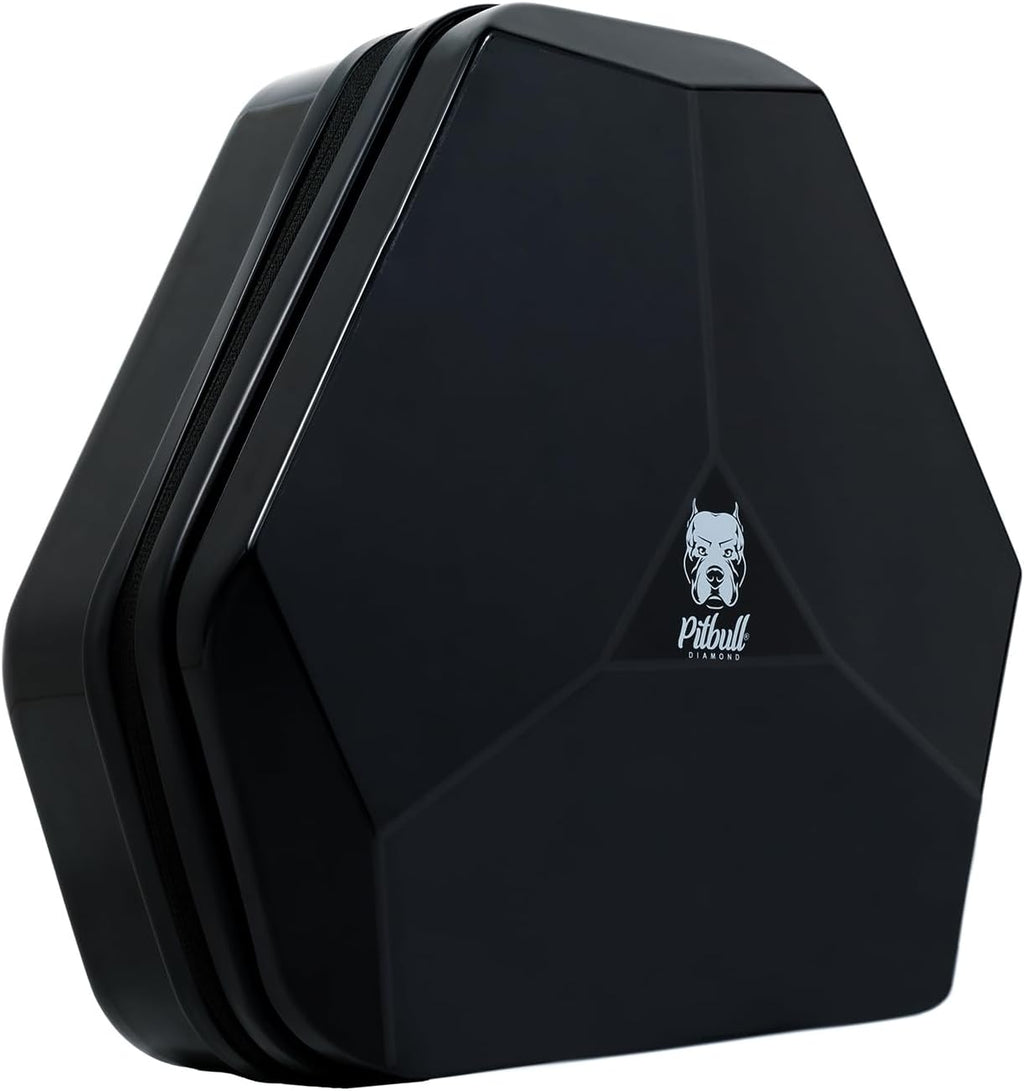 Skull Shaver Pitbull Diamond Travel Case - Durable Glossy Case for Shaver Storage - Compact Organizer - Travel-Friendly Design - Great Gift Idea