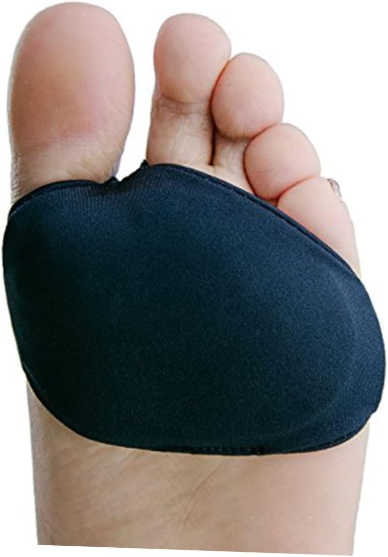 1pair Forefoot Gel Pads Silicone Arch Support for High Heels Slip Foot Cushions for Comfort and Black for Everyday Wear