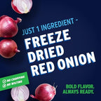 Litehouse Freeze Dried Red Onion - Fresh Red Onion Substitute, Gluten Free, Vegetarian, Keto, Non-GMO, No Refrigeration Required, Seasonings for Cooking - 0.60 Oz, 2-Pack