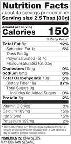 BetterBody Foods Chia Seeds 3 lbs, 48 Oz, with Omega-3, Non-GMO, Gluten Free, Keto Diet Friendly, Vegan, Good Source of Fiber, Add to Smoothies