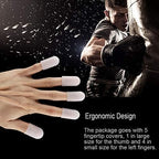 Fdit 5pcs Silicone Finger Protector Thumbs Cover Fingertip Gloves for Heat Cooking Baking Barbecue B
