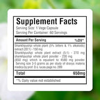 Herbsforever Shankhpushpi(Convolvulus pluricaulis)-Extra Strength(20:1) Extract, Equiv. to 4580mg Plant Powder Per Serving-Brain Tonic & Cognitive Focus|5% Bitters & 1% Alkaloid|60Veg Capsules|650mg