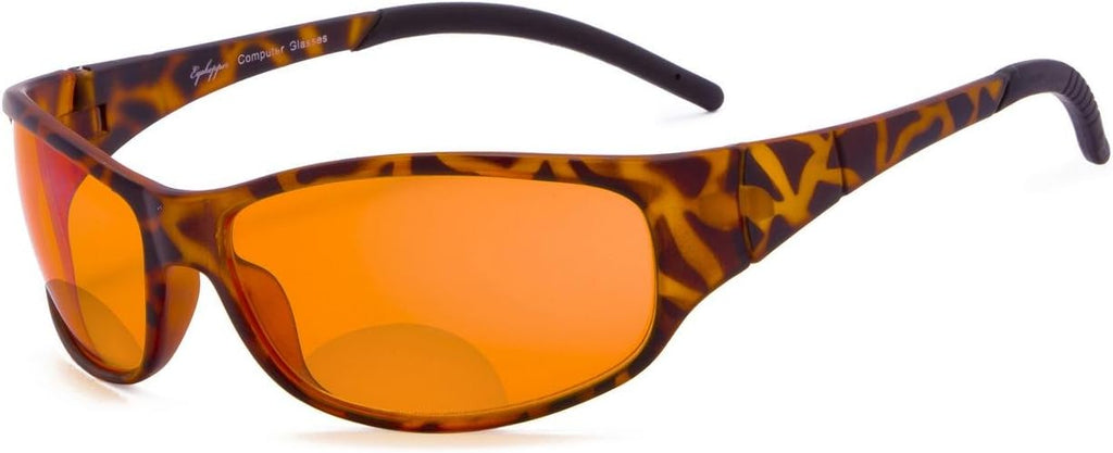 Eyekepper Blue Blocking Amber Bifocal Glasses for Sleep-Nighttime Bifocal Readers-Special Orange Tinted Glasses (Tortoise)