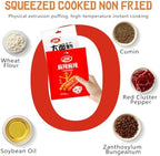 Chinese Spicy Snack Variety Pack, 4 Flavors - soybean skin, Gluten Strips, Konjac Jelly, Spicy Bars, Non-Fried, 60g-80g Bags