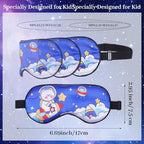 Hecila Cute Astronaut Sleep Mask Sleeping Masks Soft Eye Covers for Sleeping Funny Eye Masks with Adjustable Strap & Light Blocking Bedtime Blindfold for Travel and Home Use