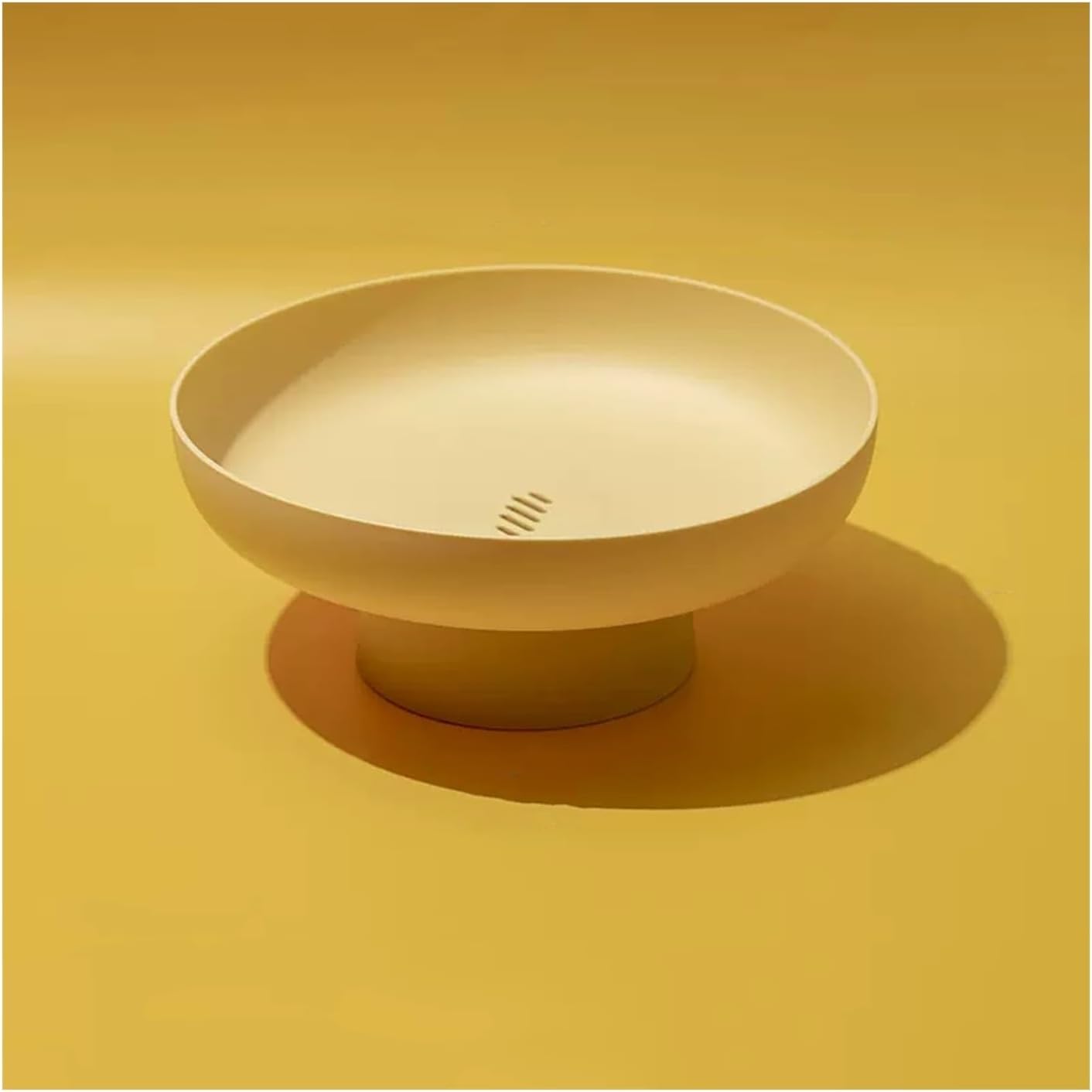 Fruit Bowls Fruit Tray Draining Basket Dessert Living Room Home Plastic Fruit Tray Candy Tray Snack Tray Coffee Table Display Tray Decorative Fruit Basket (Color : Yellow)
