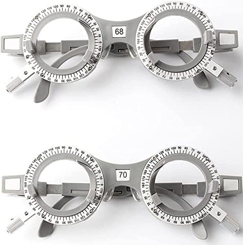 Optical Optic Trial Lens Frame Nylon Optometry Frame,PD 52/54/56/58/60/62/64/66/68/70Mm Optical Optometry Trial Frame, Eyeglasses Optometry Optician Trial Lens