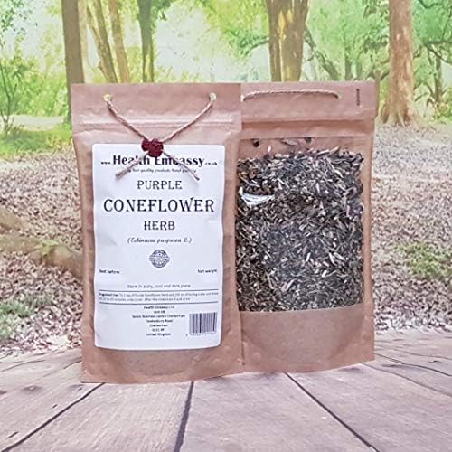 Health Embassy Purple Coneflower Herb | Echinacea Purpurea L | Herbal Tea (100g)
