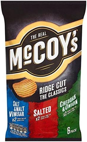 McCoy's Ridge Cut Crisps Variety 27g x 6 per pack