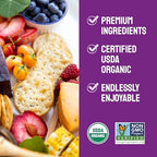 Milton's Organic Crackers, Multi-Grain - Certified Organic, Non-GMO Project Verified, Kosher, Made With 4 Whole Grains & 3 Seeds, Great for Charcuterie Boards - 6 Oz