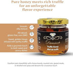 Diamante Italy Truffle Honey - Italian Luxurious Gourmet Flavored Honey with 3% Black Truffle - Ideal for Charcuterie Board & Cheese Plate - Non GMO & Made in Italy - 120g