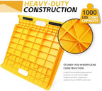 MaxxHaul Portable Curb Ramp 1000 lbs Capacity Heavy Duty Polypropylene Loading Ramp for Furniture Dolly Hand Truck and Moving Cart Non‑Slip Threshold Ramp for Driveway and Steps (50962)