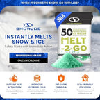Snow Joe Premium Enviro Blend Ice Melt, Green-Coated Deicer Crystals, 50 lb - Safer Melter for Vegetation, Concrete & Metals w/ Anti-Corrosion Calcium Magnesium Acetate