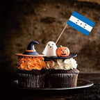 Honduras Toothpick Flag Honduran National Small Mini Cocktail Fruit Cupcakes Toppers Food Stick Flags Decorations,100 Pack