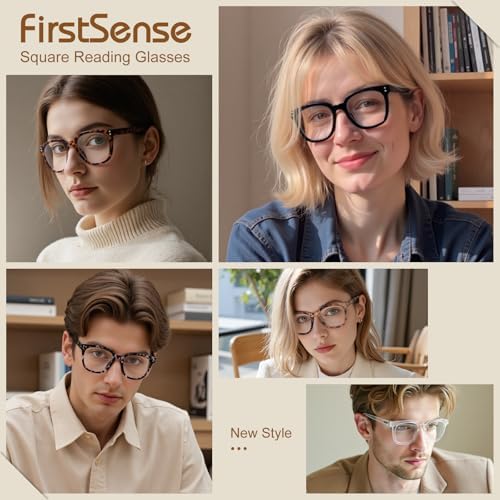 2Pack Reading Glasses for Men Women Blue Light Blocking with Spring Hinge, Blocking Readers Anti UV Ray Filter Eyeglasses(Amber Tortoiseshell/Transparent,2.0