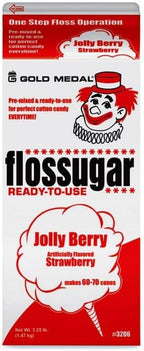Cotton Candy Floss sugar Mix Flavors | Pack Of 6 | Silly Nilly, Strawberry, Wacky Watermelon, Pina Colada, Orange, and Cherry Berry Flavors | 1/2 Gallon Cartons