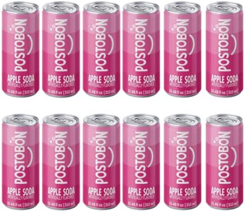 Gaseosa Manzana Postobón – 12 Pack (10.5fl oz Each Can) – Colombian Apple-Flavored Soda – Imported from Colombia