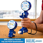 Baseline BIMS Digital 5-Position Grip and Pinch Dynamometer Set