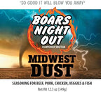 Boars Night Out Midwest Dust Steak, Fish, Pork and Poultry Seasoning