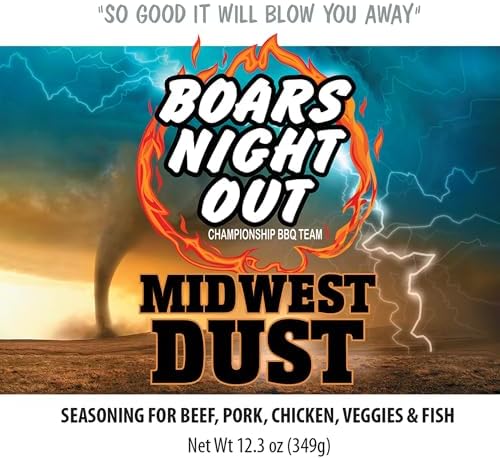 Boars Night Out Midwest Dust Steak, Fish, Pork and Poultry Seasoning