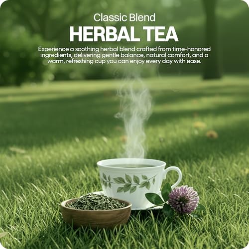 Jason Winters Classic Blend Herbal Tea with Chaparral - 5oz Loose Leaf Herbal Tea - Red Clover Tea & Herbalene Special Spice - Original Jason Winters Tea Blend