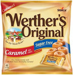 Werther's Original Sugar Free Hard Candy 3 Bags Bundle (1.46 OZ Each) 3 Flavors: Coffee, Chocolate, Caramel | Perfect for Office Spaces Candy dishes Holiday Candy Gifts | Soko Smiles Pocket Bag