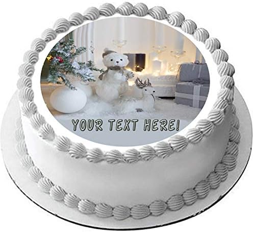 Christmas (10) - Edible Cake Toppers (7.5" round)