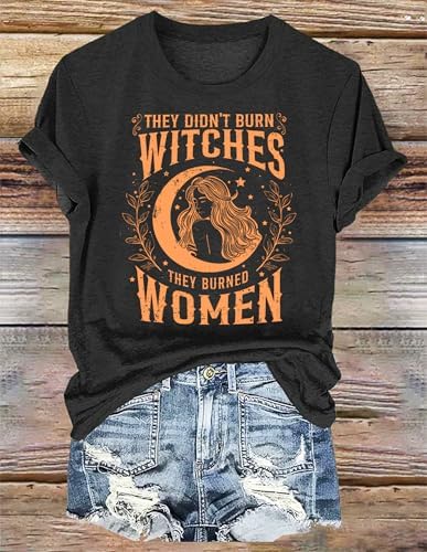 Halloween T Shirt Sanderson Sisters Bed and Breakfast Funny Letter Print Women Short Sleeve Graphic Tees Tops