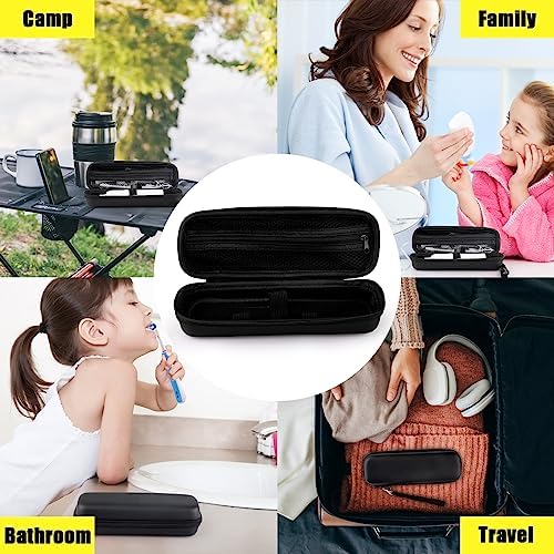 Hooqict Electric Toothbrush Travel Case for Oral-B Pro 1000, 2000, 3000, 3500, 1500 Travel Toothbrush Case Holder with Mesh Pocket Cover Protection, Protective Storage Bag Toothbrush Carrier